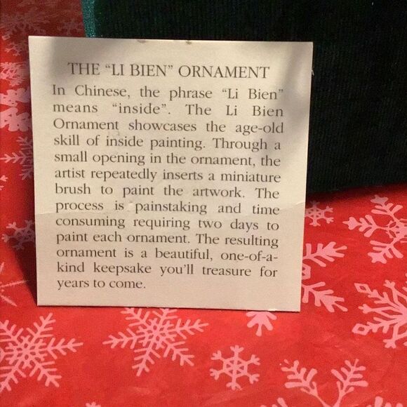 Ornament children of the world hand painted on the inside - Picture 4 of 4